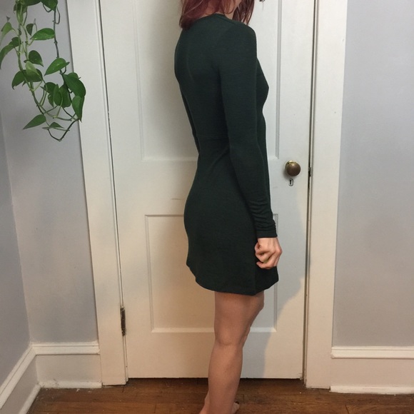 Wilfred Free Green Stretchy Skater Mini Dress - Picture 8 of 8